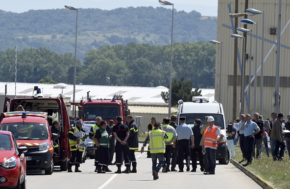 Firefighters at Air Products Attack Site