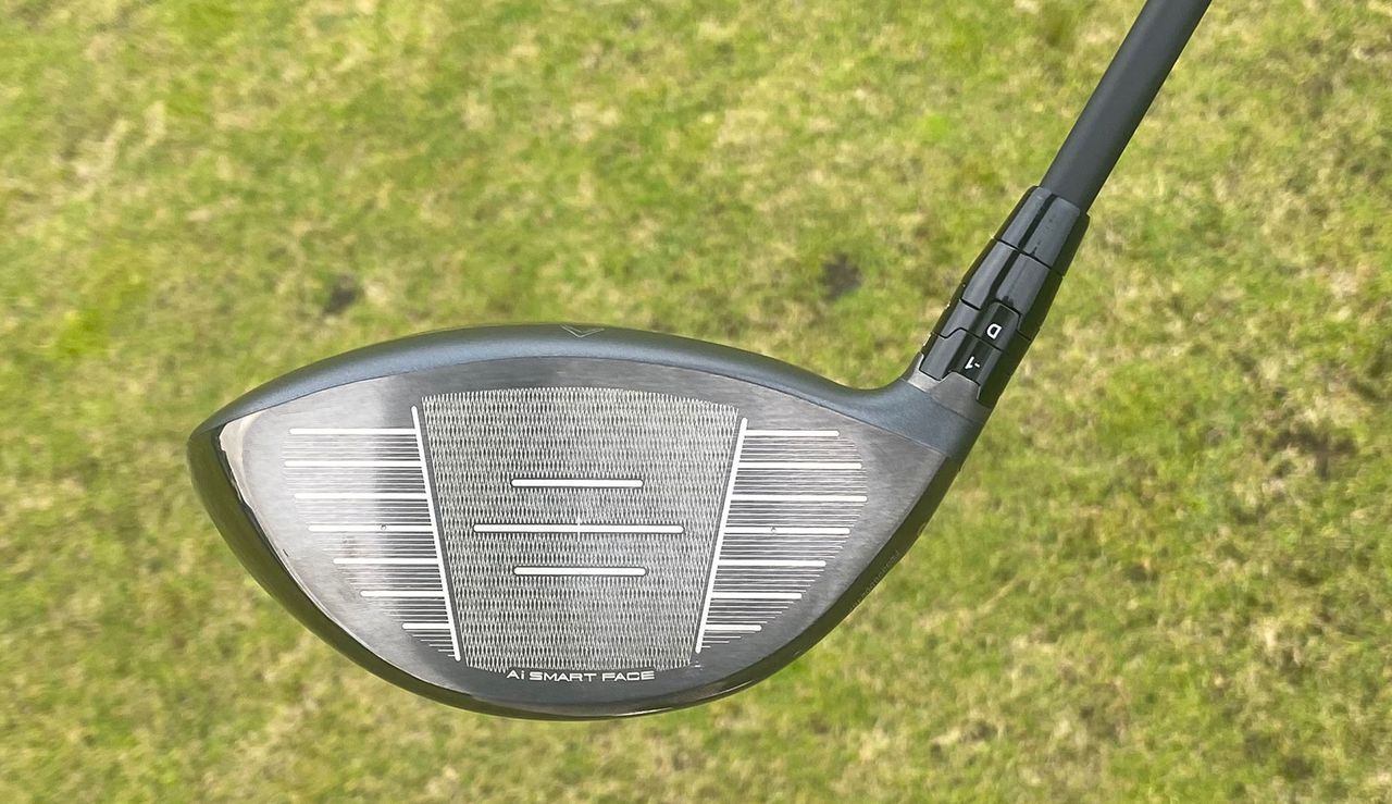 The face of the Callaway Paradym Ai Smoke Max Driver