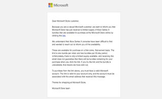 Microsoft Xbox Series X invite