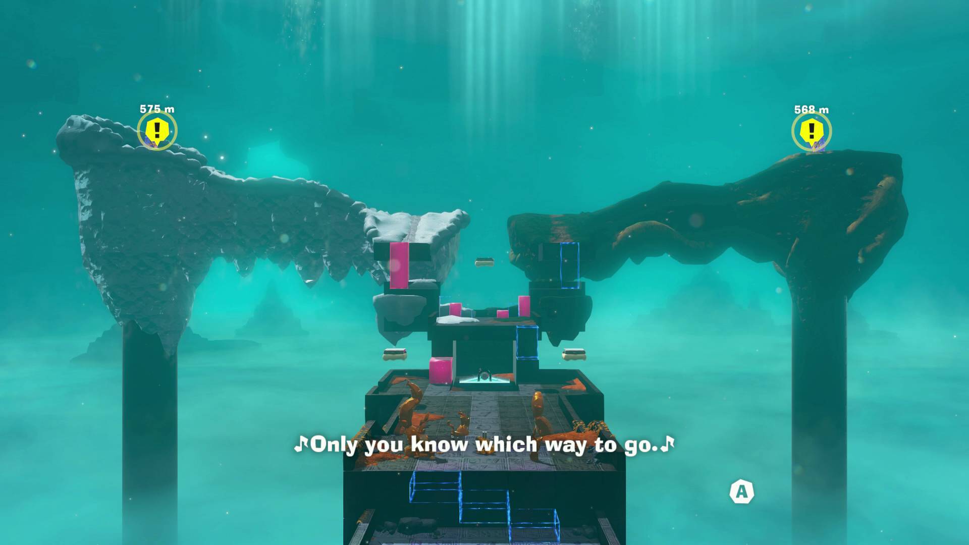 Donkey Kong Bananza The Divide branching path choice