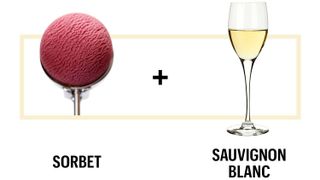 Sorbet + Sauvignon Blanc