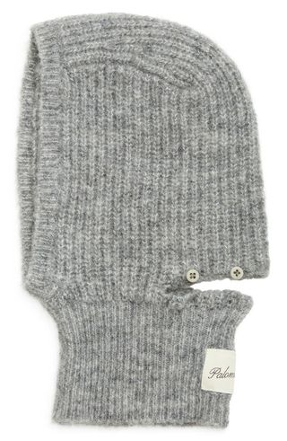 Angels Button Woolly Rib Balaclava