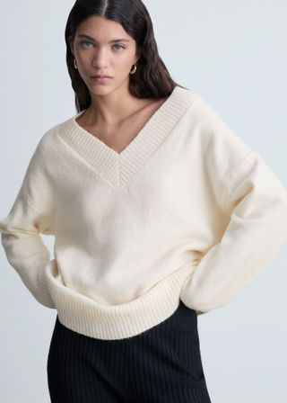 Oversized V-Neck Sweater - Women | Mango Usa