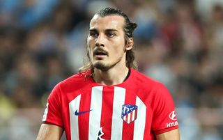 Caglar Soyuncu of Atlético Madrid during the preseason friendly match between Atletico Madrid and Manchester City at Seoul World Cup Stadium on July 30, 2023 in Incheon, South Korea.