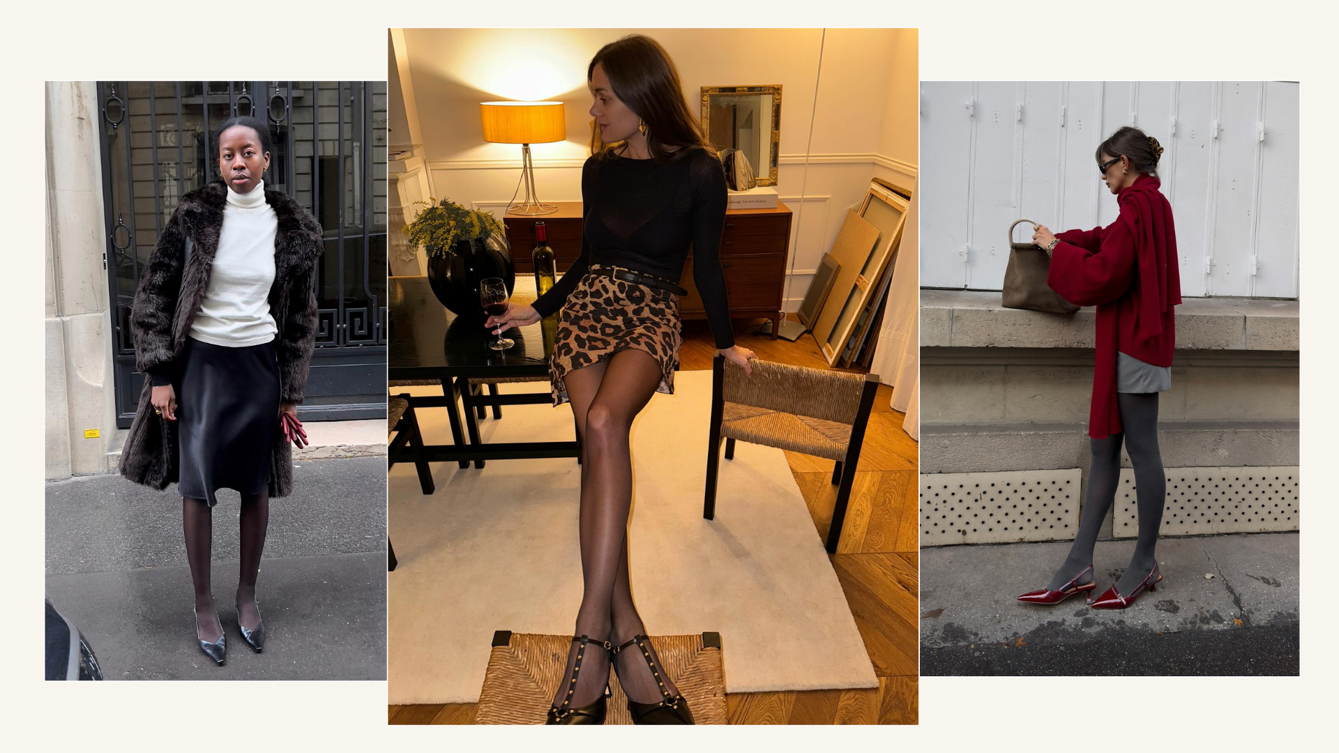 Skirts and tights outfits