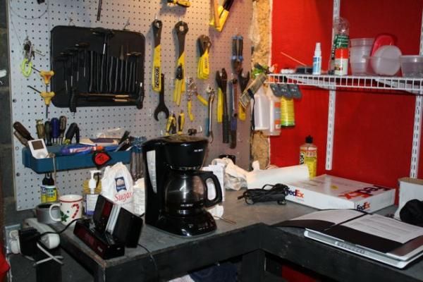 The mechanics area has all the important tools.