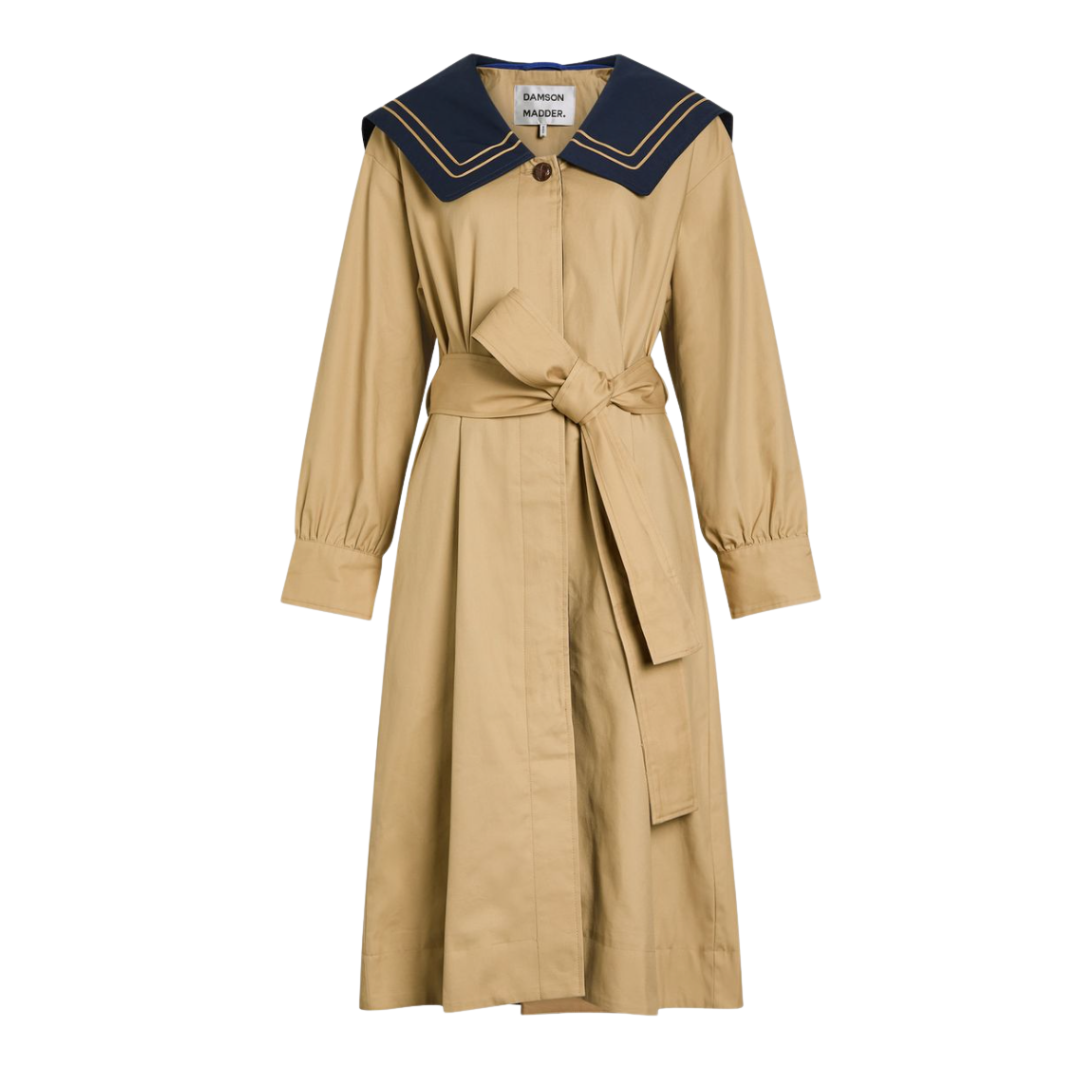 DAMSON MADDER, Ella Belted Cotton Trench Coat