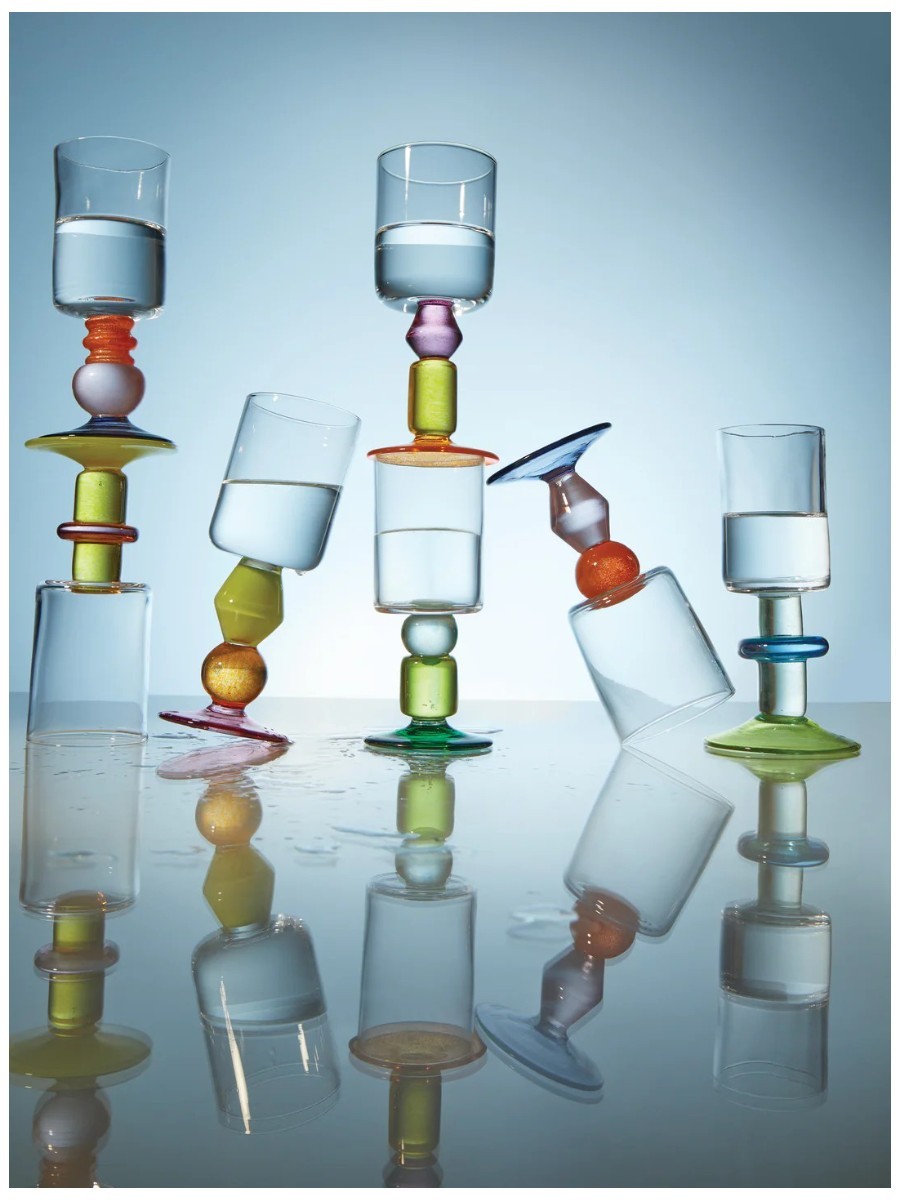 Gather, Miami Hand-Blown Wine Glasses (set of 2)