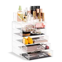 Sorbus Clear Cosmetic Makeup Organizer