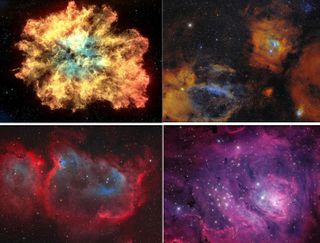 Some samples from 'Nebulas in 4K' theme pack.