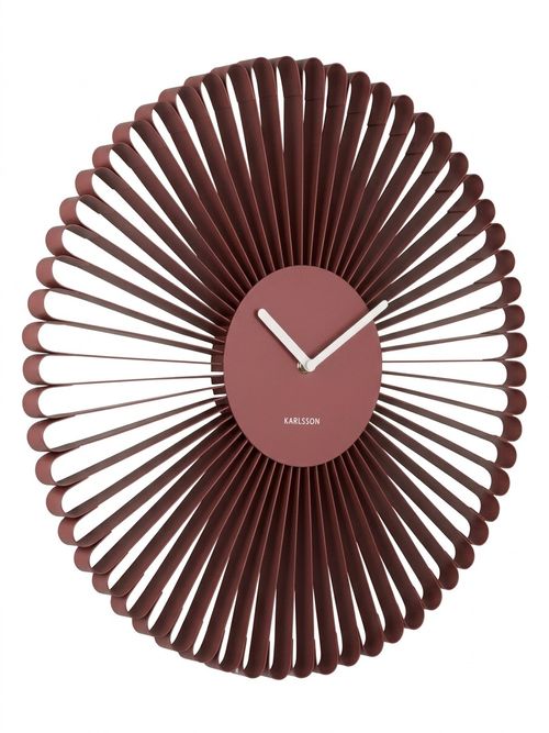Cascara Wall Clock - Red Ochre