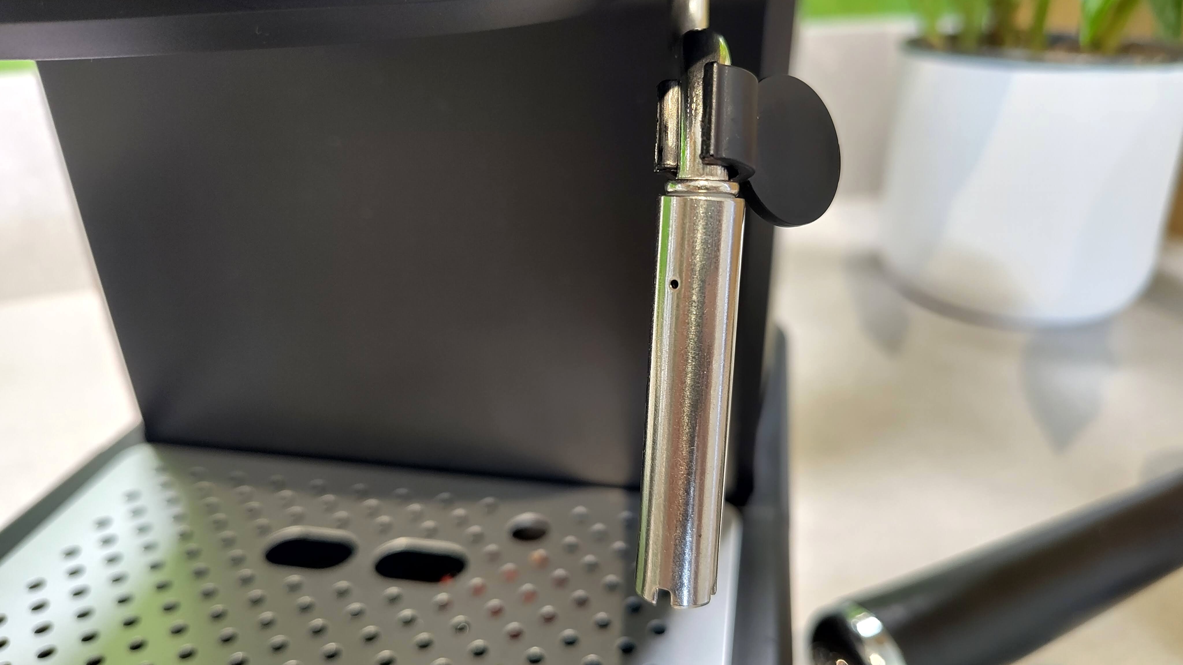 Close-up of Russell Hobbs Everyday Espresso Machine steam wand