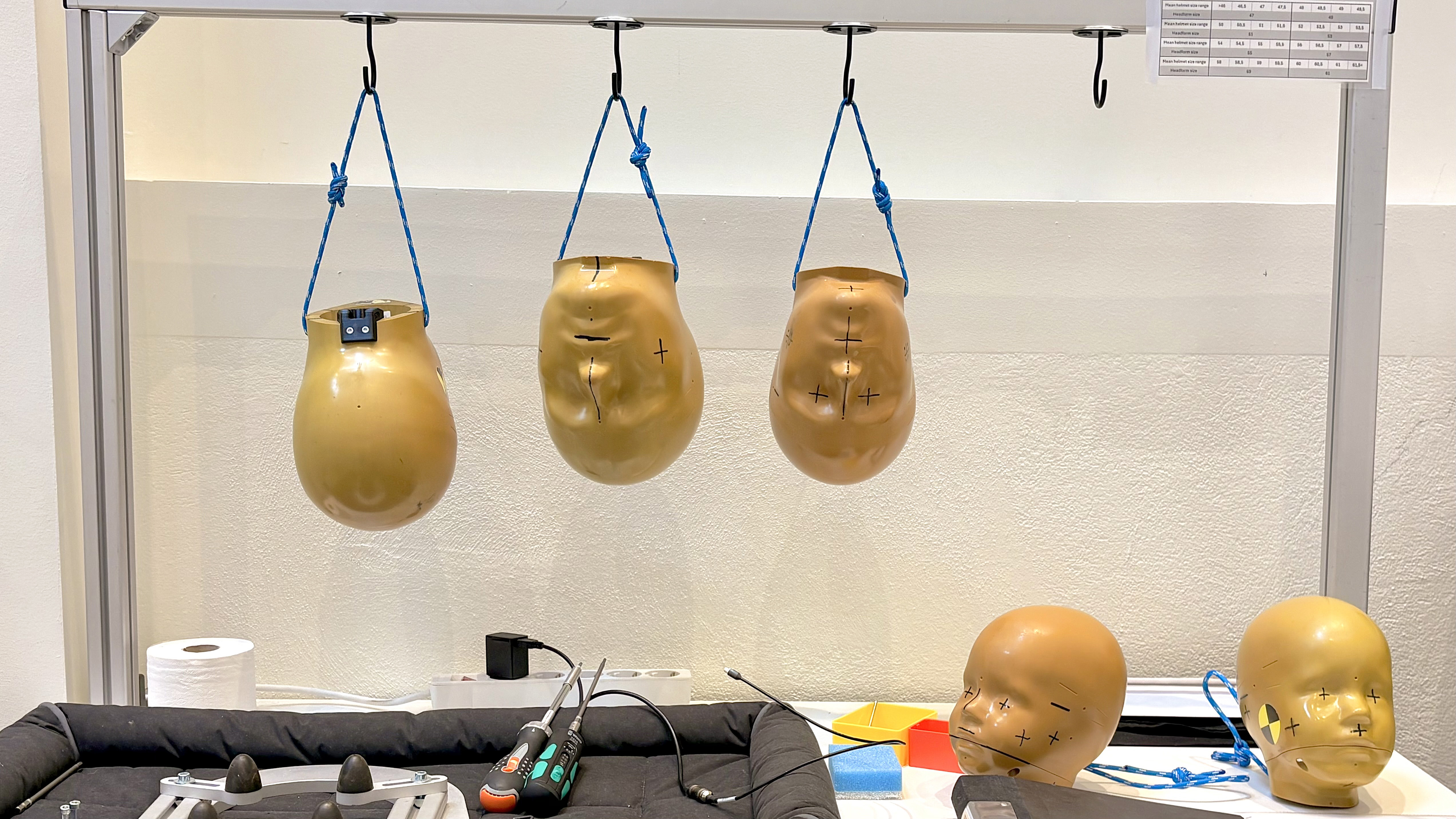 Behind the scenes at the MIPS helmet test lab