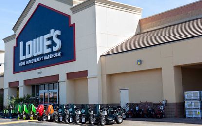 The exterior of a Lowe's store