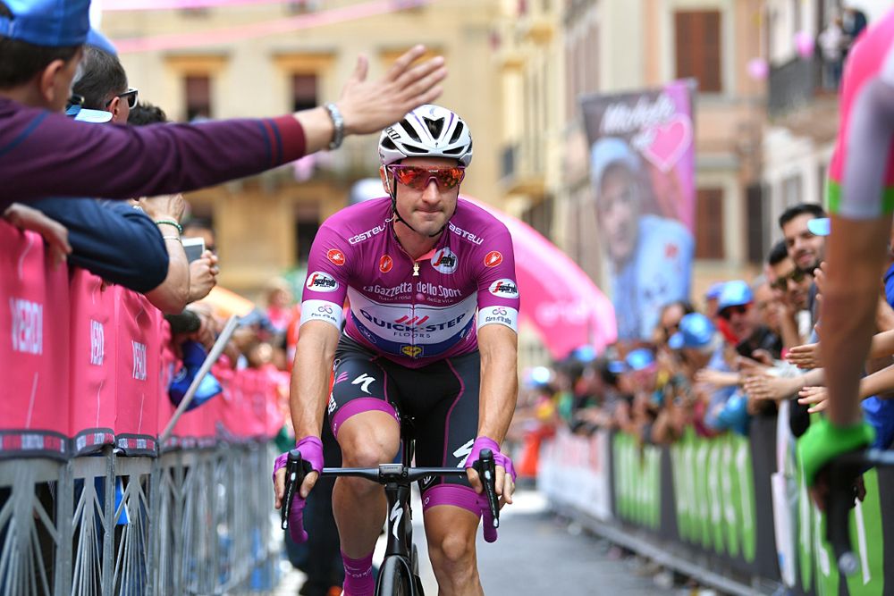 Elia Viviani (Quick-Step Floors) at the start of stage 12 of the Giro d'Italia 2018