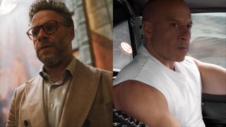 Seth Rogen in The Studio and Vin Diesel in F9