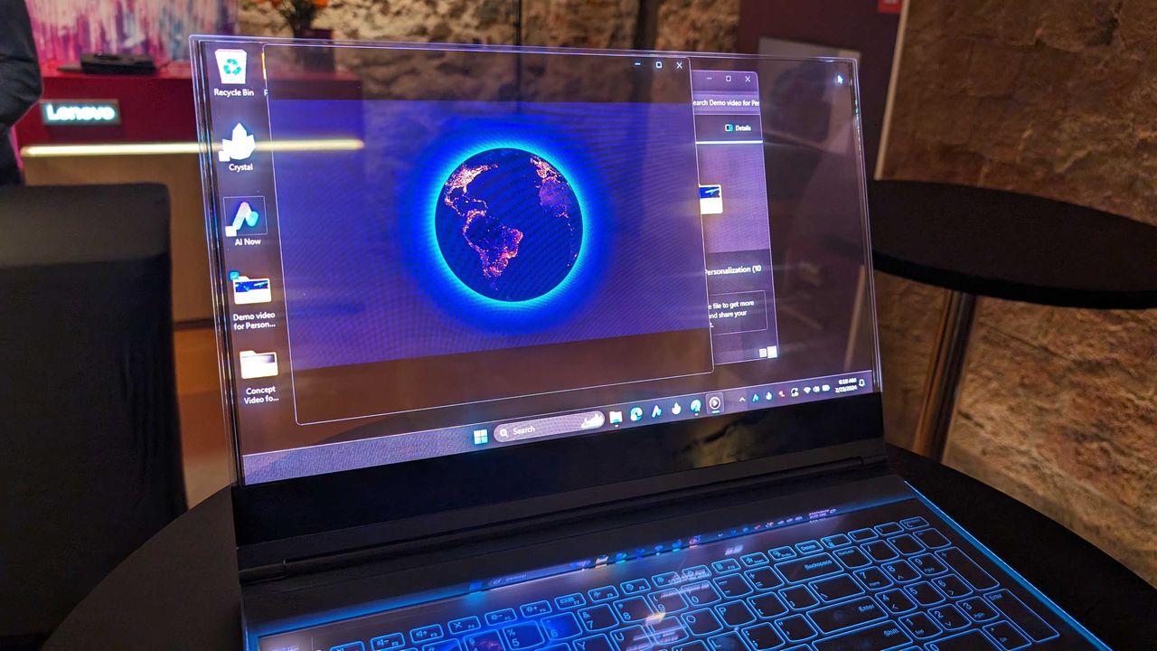 Lenov's proof-of-concept transparent PC