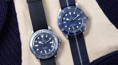 Tudor black bay 58 blue strap