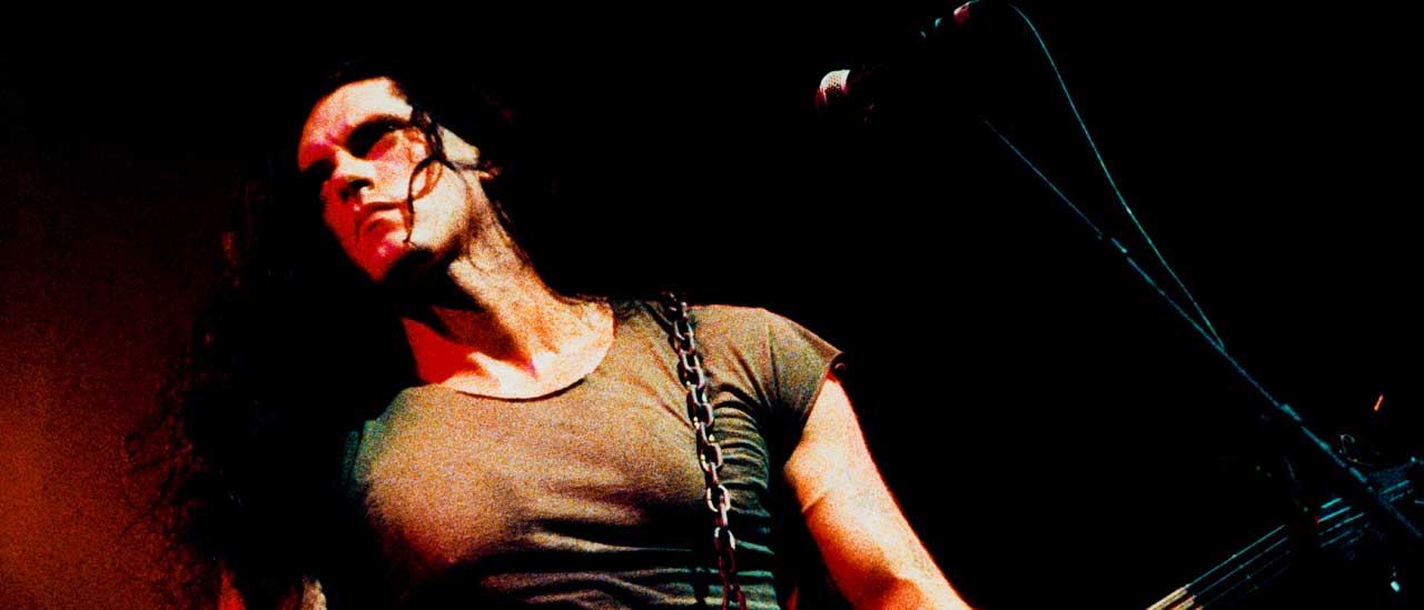 Type O Negative's Peter Steele onstage, at Lowlands, Biddinghuizen, Netherlands, 23rd August 1996
