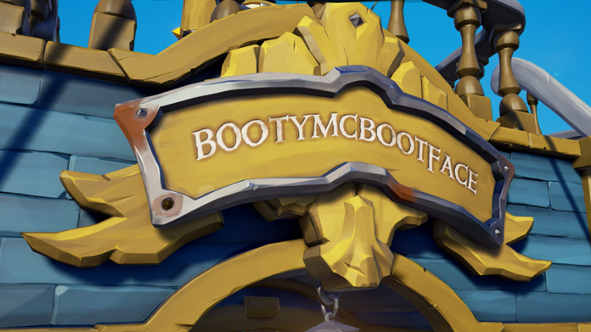 Sea of Thieves boat named &quot;Booty McBootface&quot;