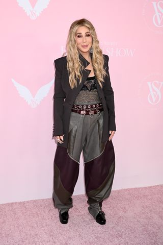 Cher attends the Victoria's Secret Fashion Show 2024 at Duggal Greenhouse on October 15, 2024 in Brooklyn, New York