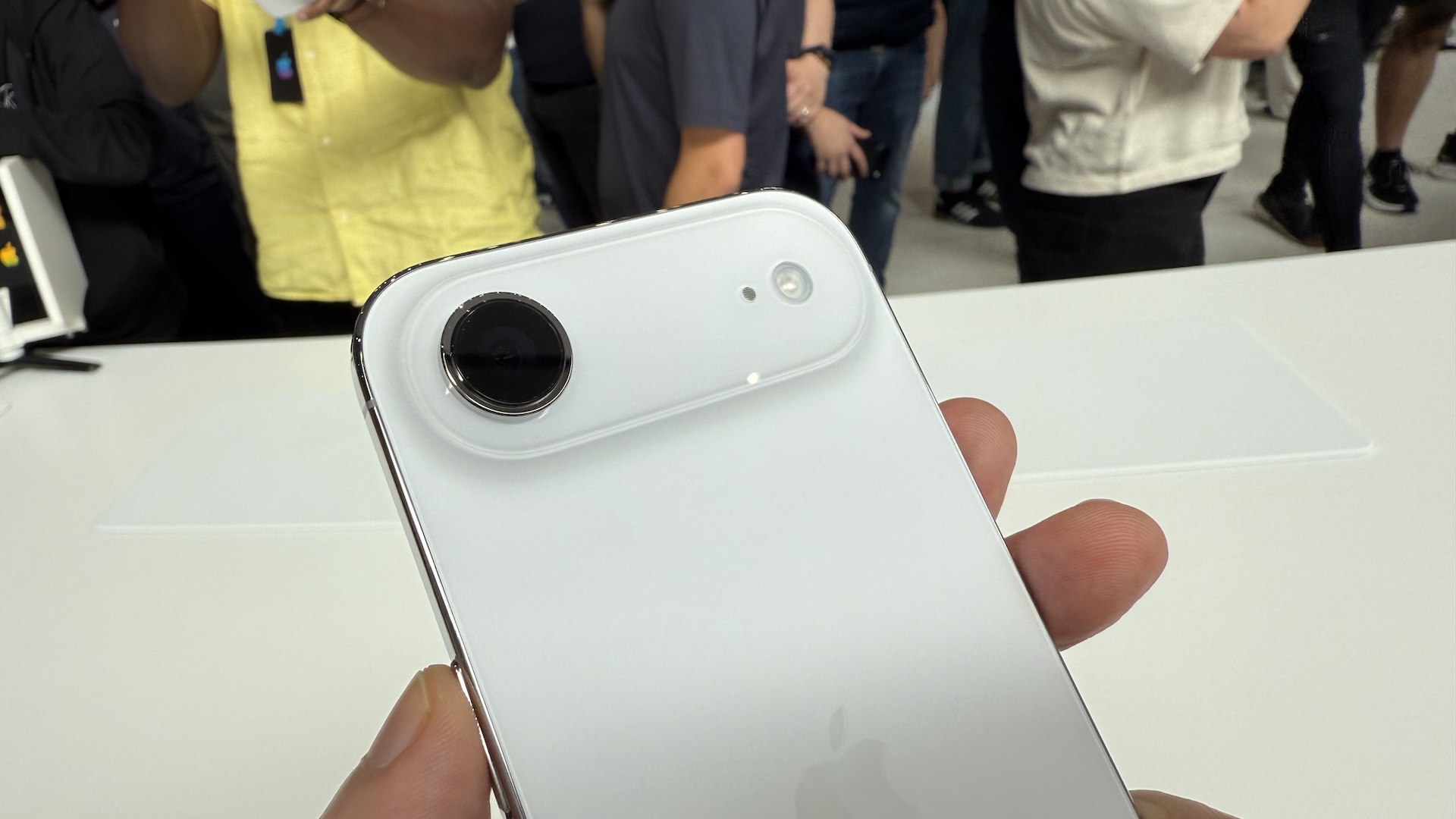 Images of the product launch for iPhone 17 at Apple&#039;s HQ in Cupertino