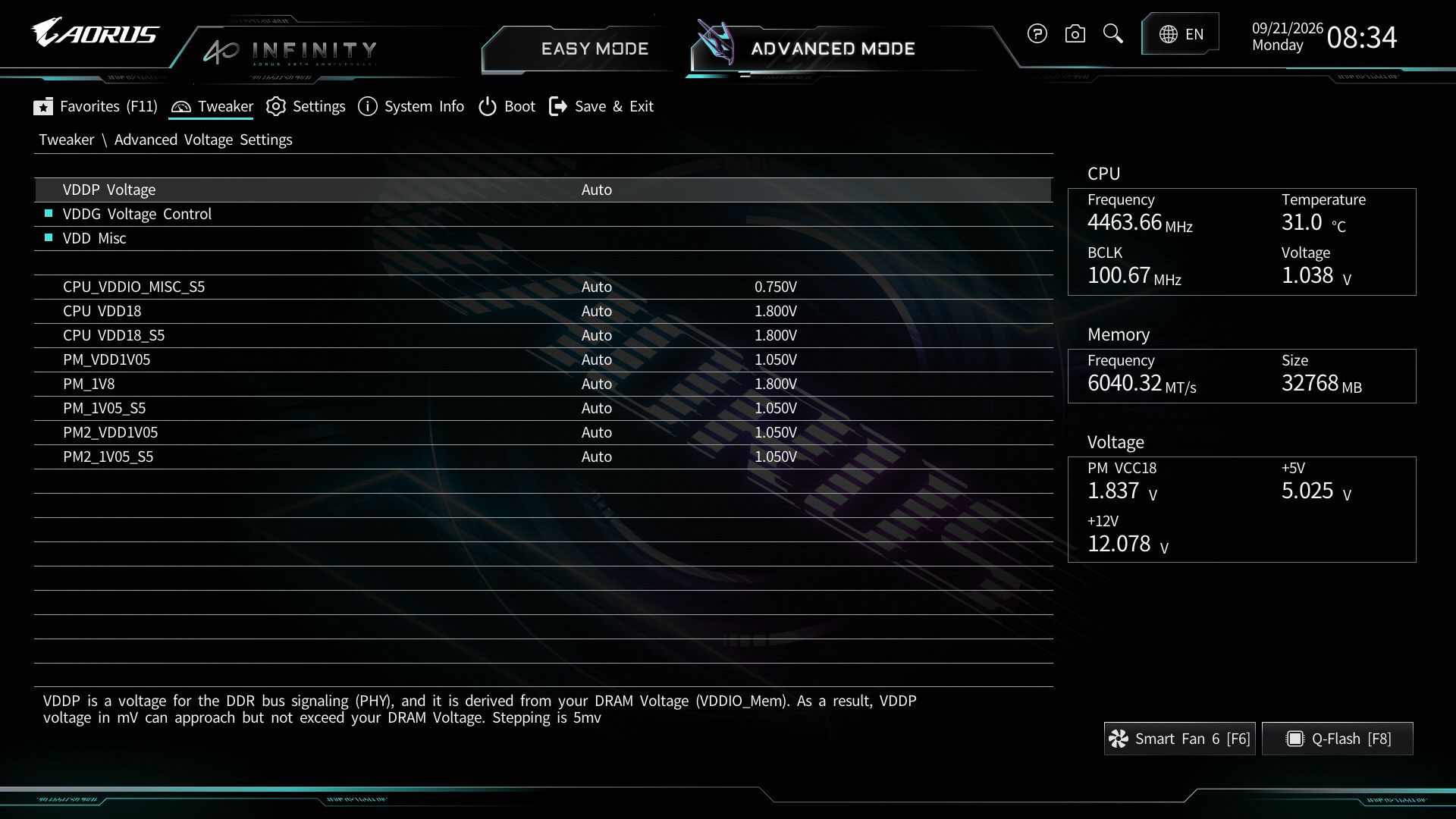 Gigabyte X870 Aorus Infinity - BIOS images