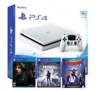 Sony PS4 White 500GB | Death Stranding | Metro Exodus | Spider-Man: Into the Spider-Verse Blu-ray | Was £261.97 | Now £199.99 | Available at Argos