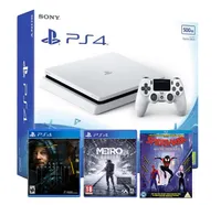 Sony PS4 White 500GB | Death Stranding | Metro Exodus | Spider-Man: Into the Spider-Verse Blu-ray | Was £261.97 | Now £199.99 | Available at Argos Sony PS4 White 500GB | Death Stranding | Metro Exodus | Spider-Man: Into the Spider-Verse Blu-ray | Was £261.97 | Now £199.99 | Available at Argos