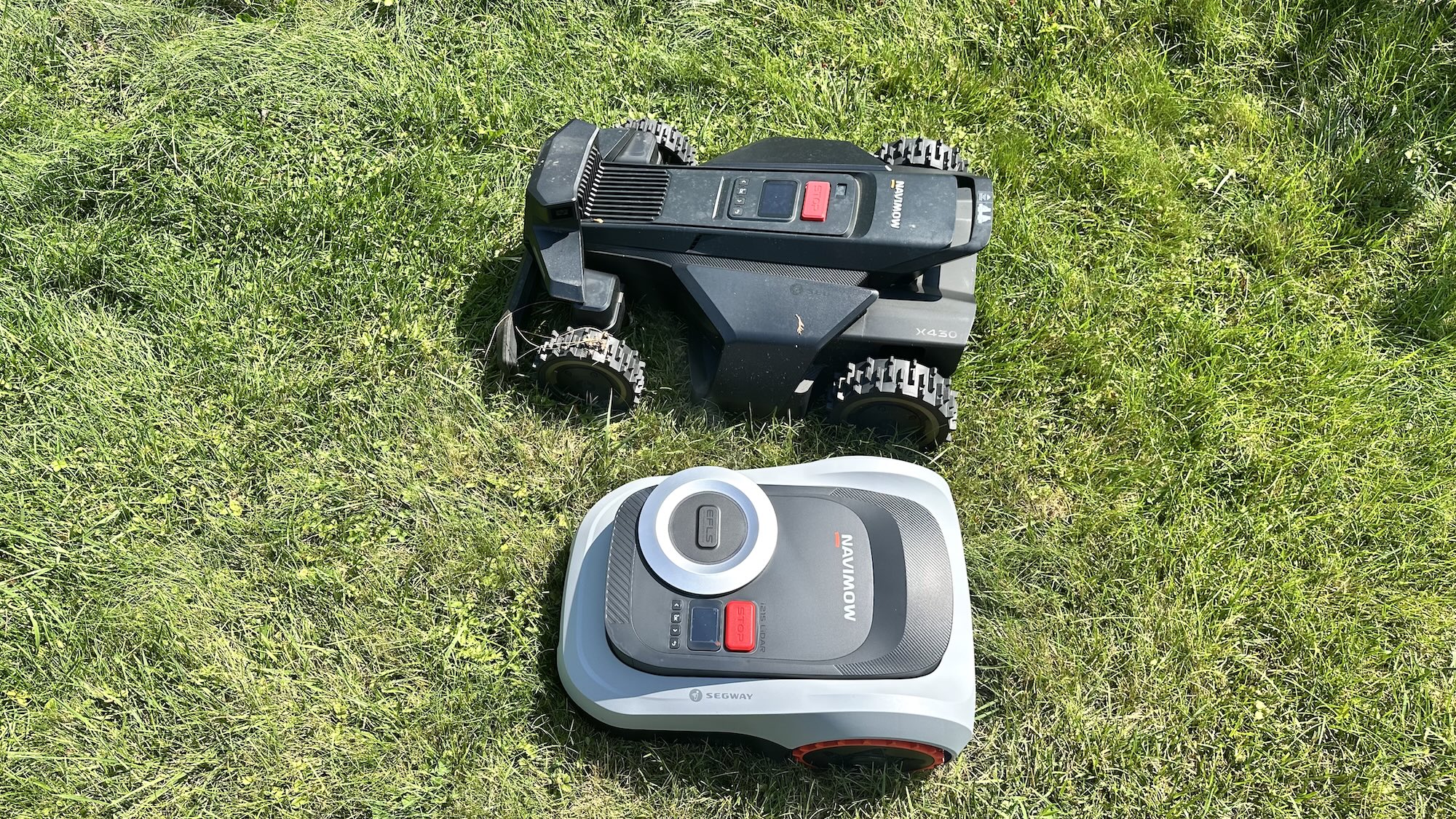 The Segway Navimow i215 with the Segway Navimow X4