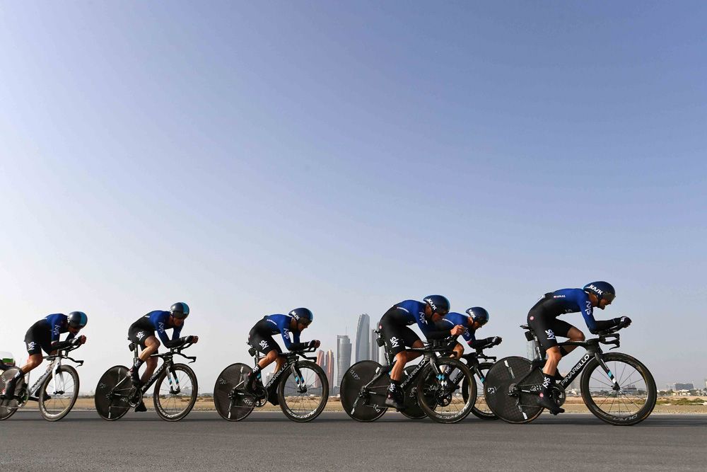 Team Sky finished fourth