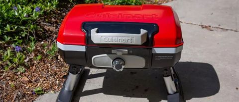 The Cuisinart Petit Gourmet standing on a paving stone
