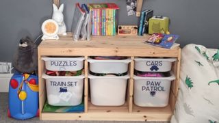 Toy storage ideas illustrated by Trofast