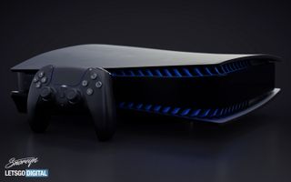 PS5 in black render