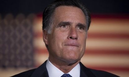 Mitt Romney speaks during a rally at Valley Forge Military Academy and College on Sept. 28: Just two days away from his first presidential debate against President Obama, Romney reportedly ha