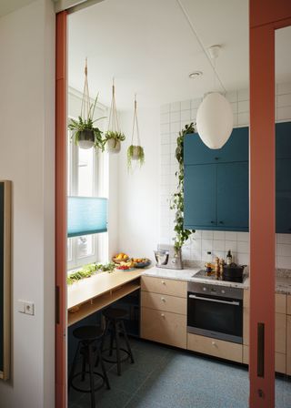 A small breakfast space in the kitchen