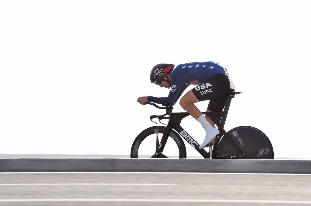 Taylor Phinney (USA) riding through the desert