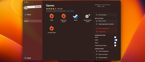 Codeweavers's CrossOver 22 translates PC code to Mac code on the fly, letting you run some Windows apps without Windows itself.