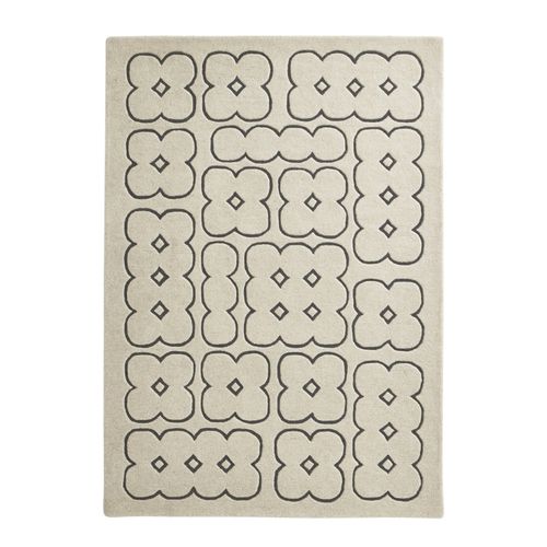 Archive Four Circles Geo Cut Pile Rug - 120x170cm