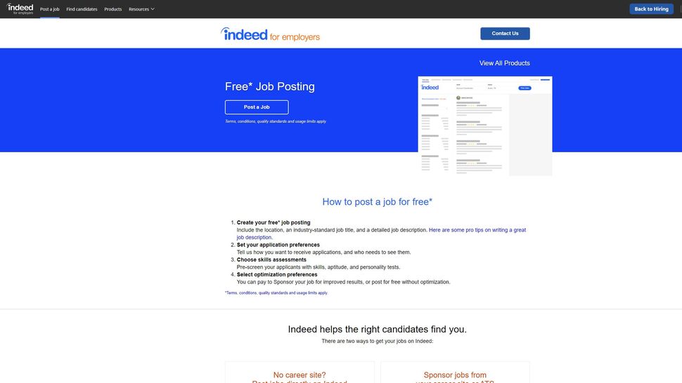 Indeed job hiring site review TechRadar
