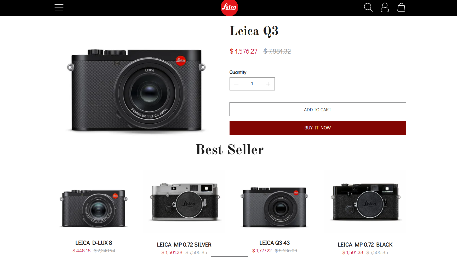 Leica fake website and statement