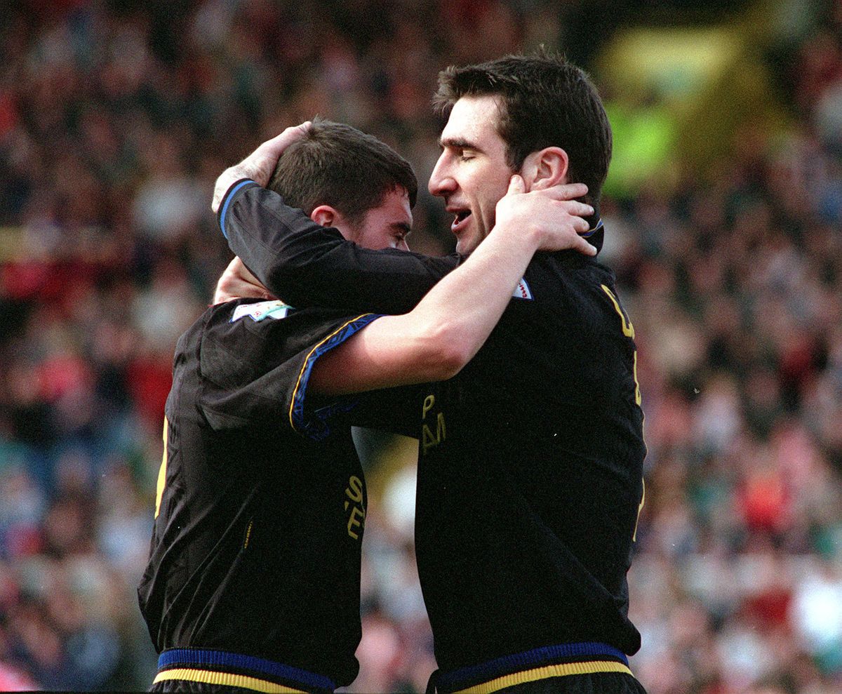 Eric Cantona and Roy Keane