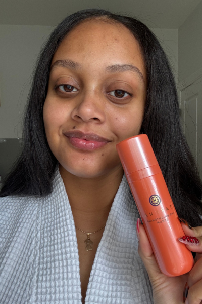 Shauna Beni-Haynes before and after testing Tatcha's The Brightening Serum