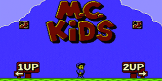 The player select screen from M.C. Kids.