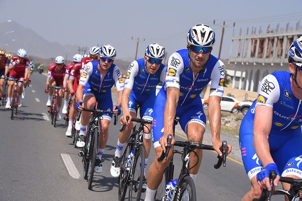 Tom Boonen was protected by his Quick-Step Floors teammates