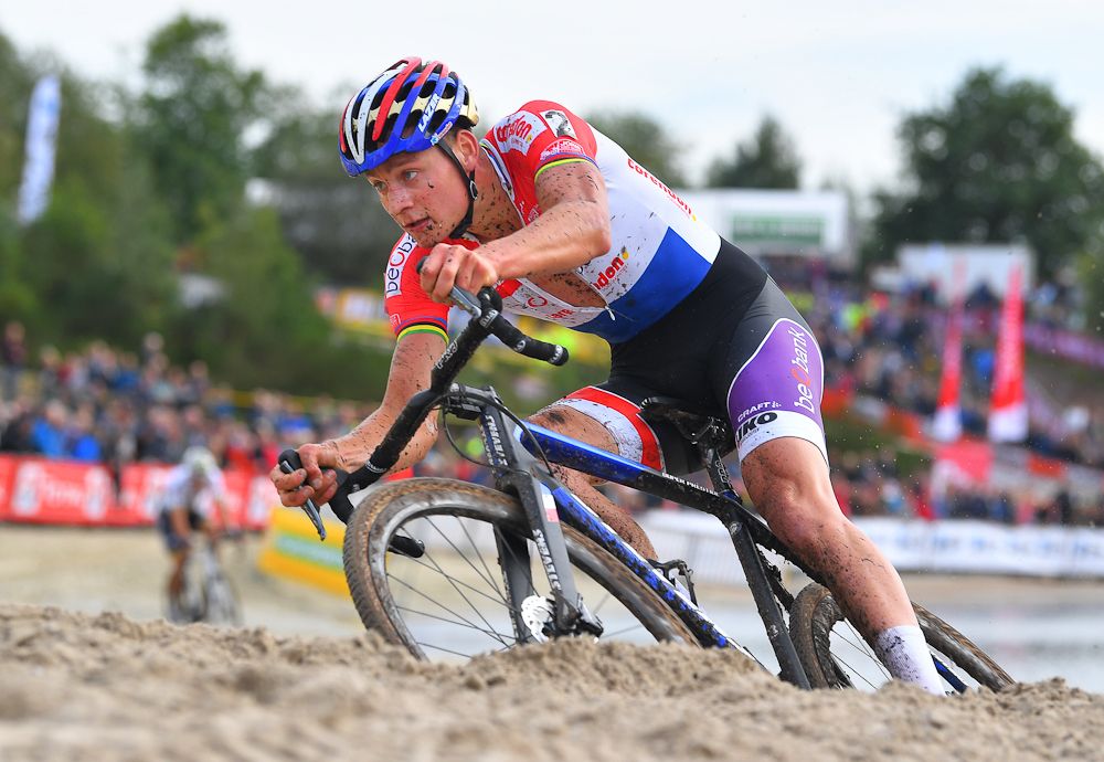 Matthieu Van der Poel en route to winning Super Prestige Gieten