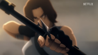 Still from trailer for Tomb Raider: The Legend of Lara Croft