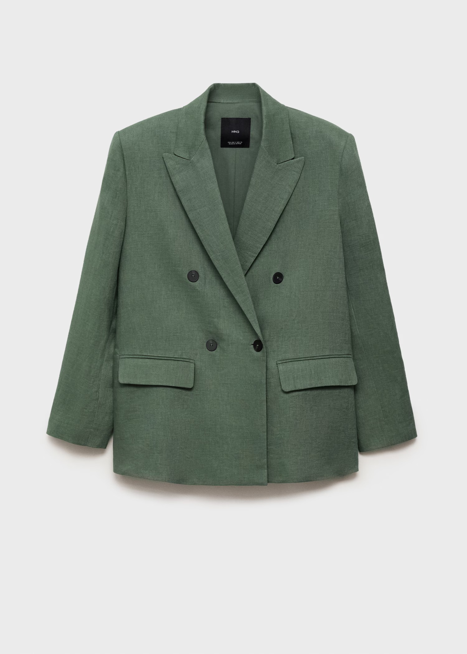 MANGO, Linen Suit Blazer