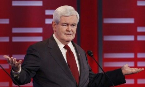 GOP presidential hopeful Newt Gingrich didn&amp;#039;t just survive his rivals&amp;#039; attacks during Saturday&amp;#039;s big Iowa debate. He thrived, political watchers say.