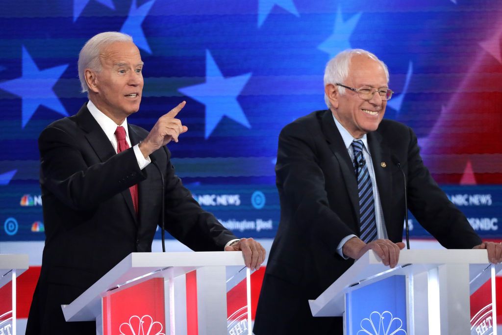 Former Vice President Joe Biden and Sen. Bernie Sanders.